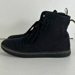 Dr. Martens Boots Women's Size 7 Shoreditch Black Canvas Air Wair Combat